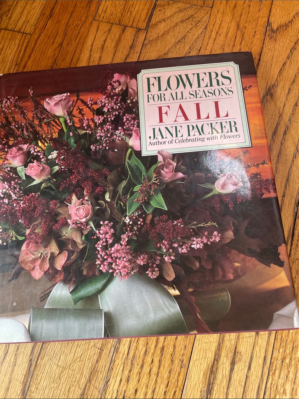 'Flowers for All Seasons: Fall' - Pink Floral Book